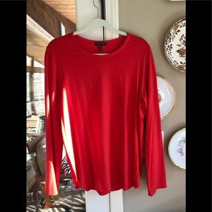 Eileen Fisher long sleeve, round neck top